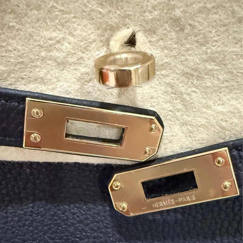 愛馬仕 Hermès birkin 25 黑色淡金釦 全新全配-10