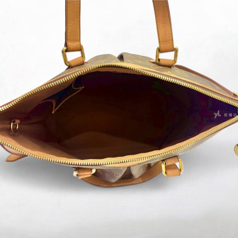 LV包包 Palermo PM原花金釦手提肩背包M40145-5