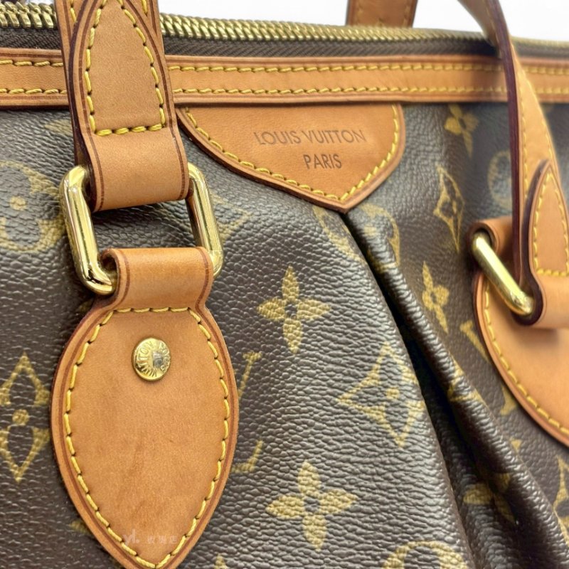 LV包包 Palermo PM原花金釦手提肩背包M40145-8