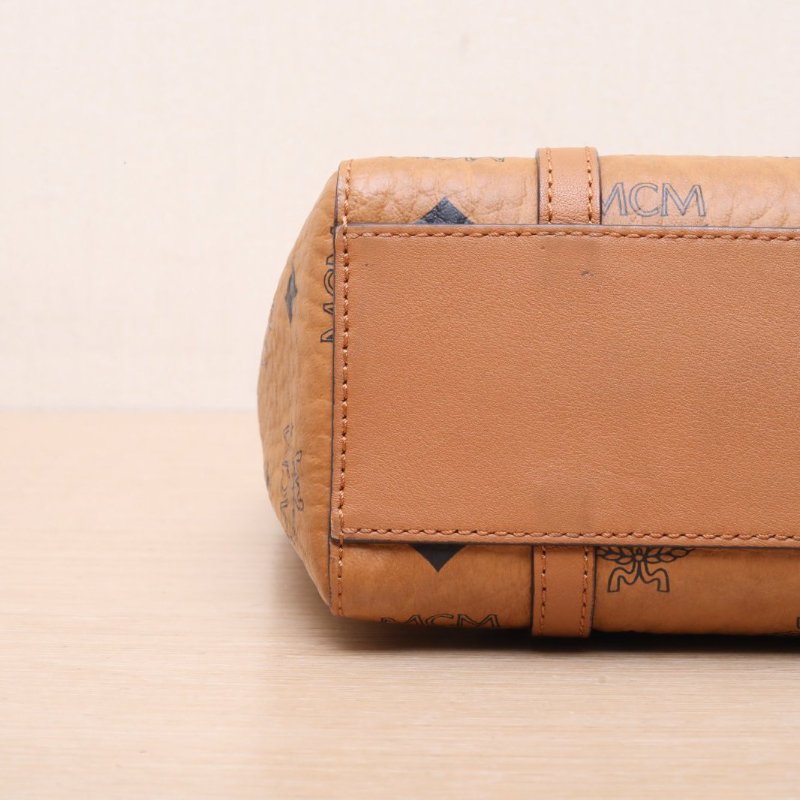 干邑色 PVC 經典老花滿印菜籃子 托特包 mini-2