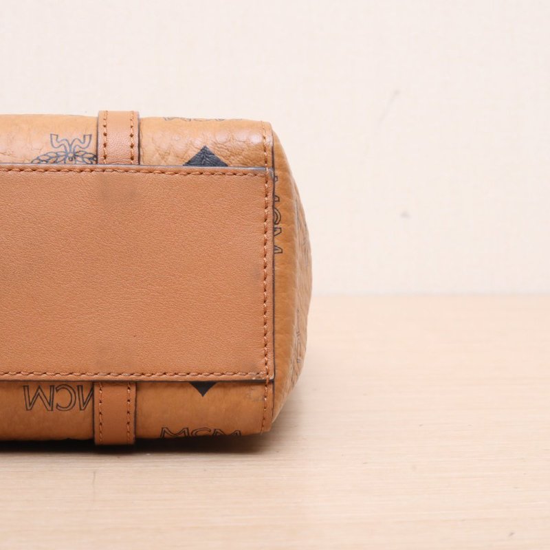 干邑色 PVC 經典老花滿印菜籃子 托特包 mini-3