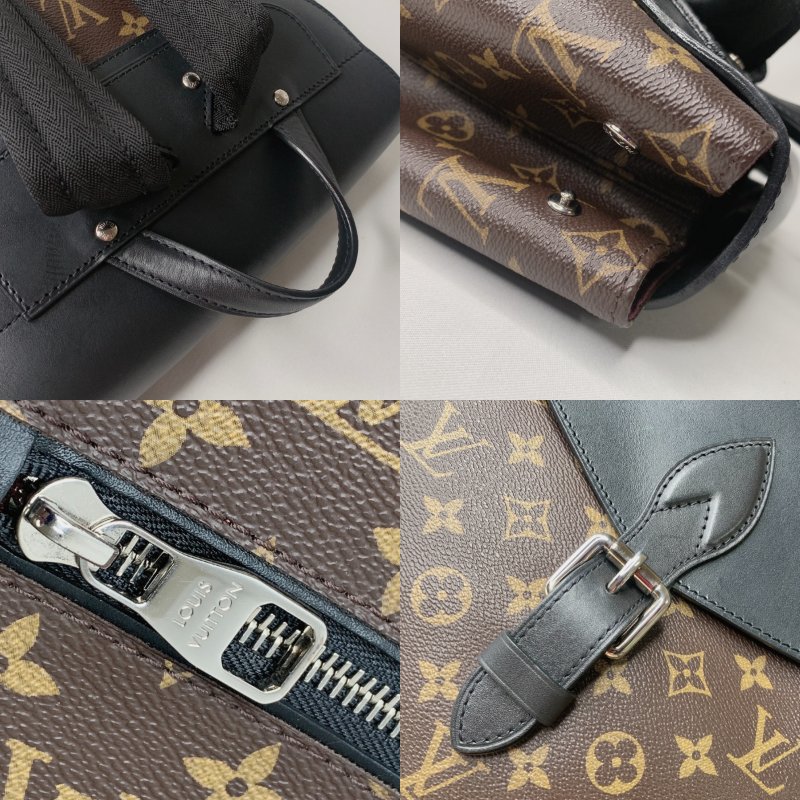 LV Macassar Palk 老花雙肩後背包-8