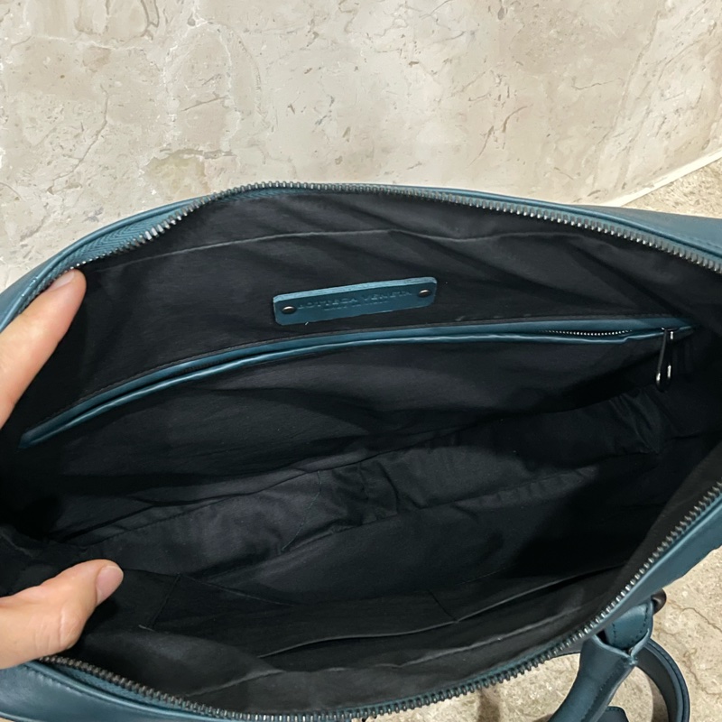 ▪️富貴選物FUGUEI▪️BV 孔雀藍細編織公文包 手提包-2