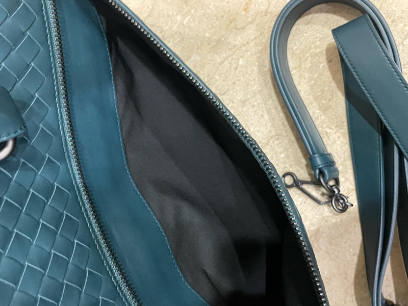 ▪️富貴選物FUGUEI▪️BV 孔雀藍細編織公文包 手提包-5