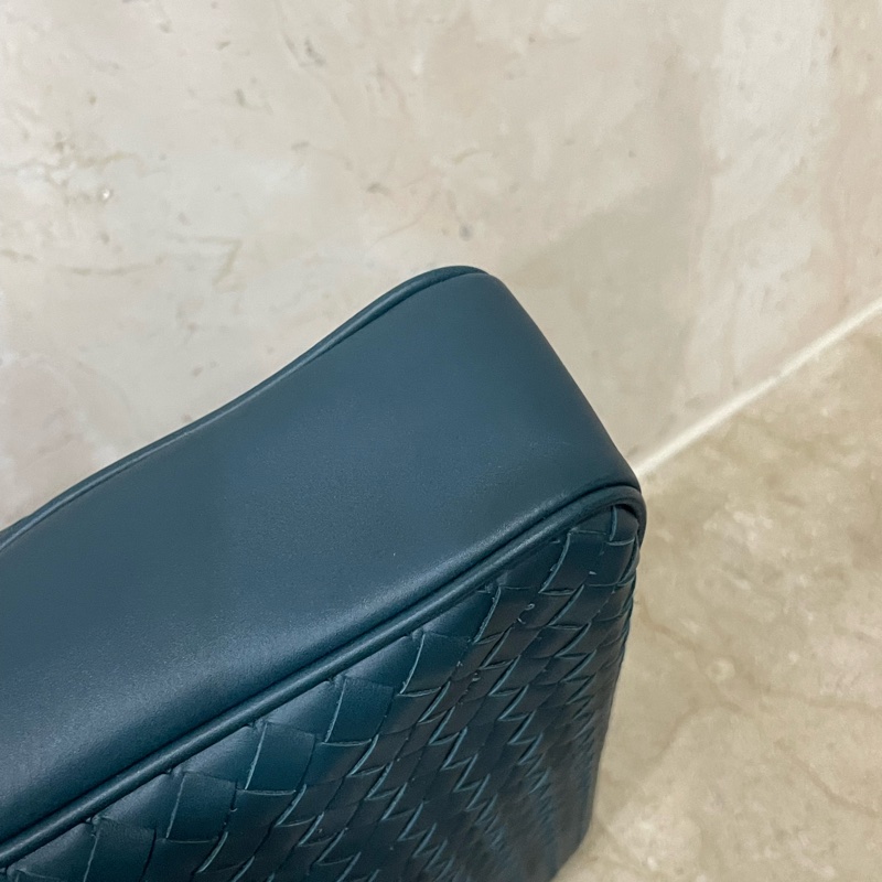 ▪️富貴選物FUGUEI▪️BV 孔雀藍細編織公文包 手提包-7