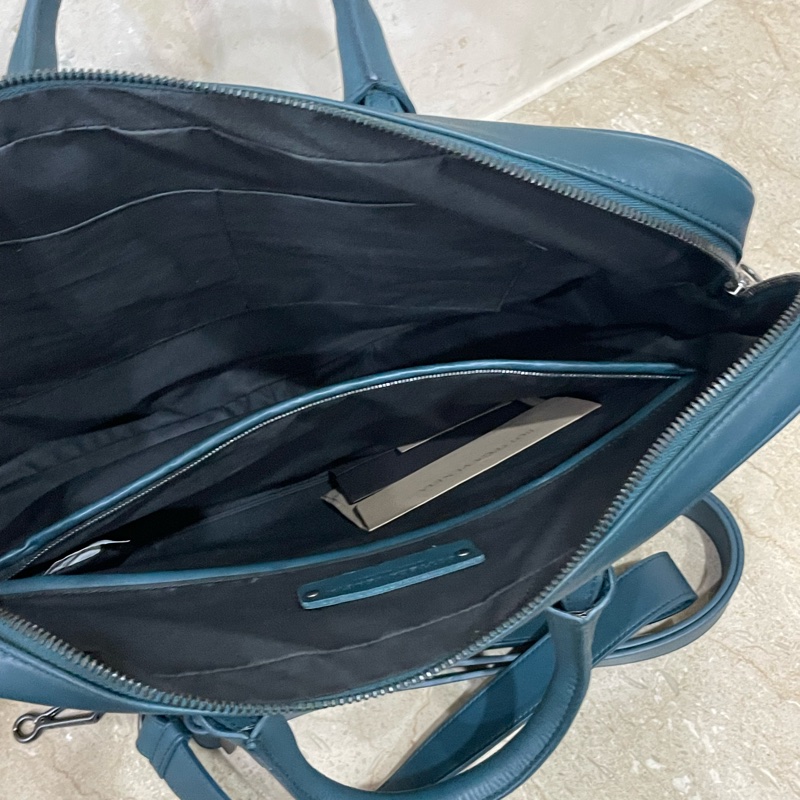 ▪️富貴選物FUGUEI▪️BV 孔雀藍細編織公文包 手提包-11