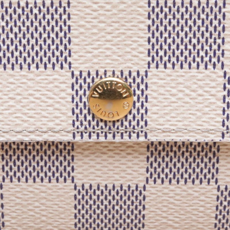 SarahDamier Azur 皮夾 白色棋盤格 PVC 2013-4