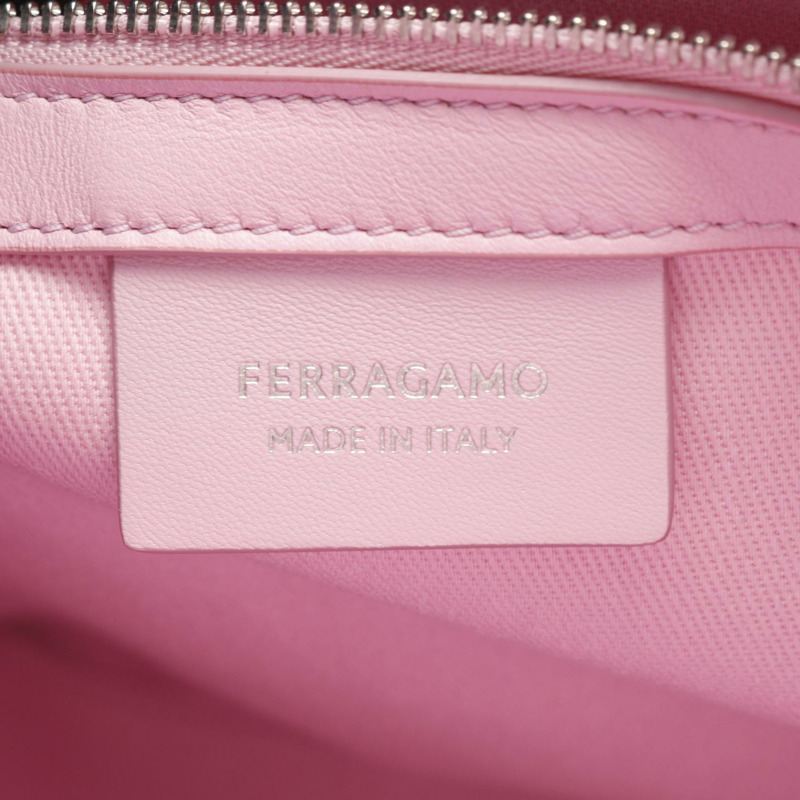 Salvatore Ferragamo 托特包 手袋 21 4988 帆布 粉紅色 二手 女士-3