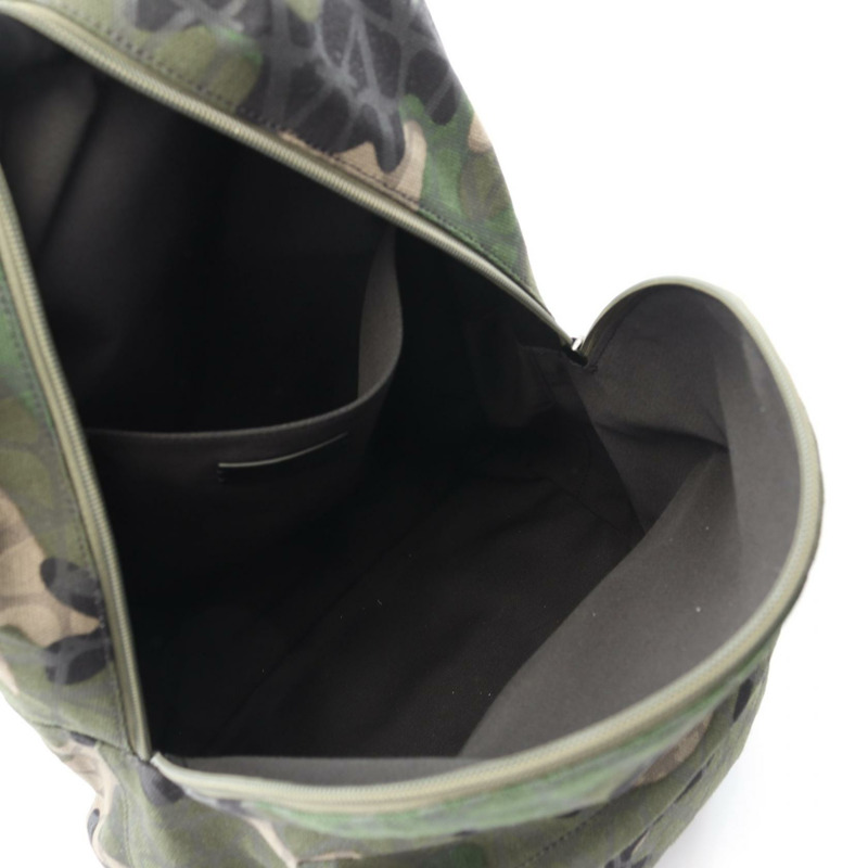 Valentino Rucksack 背包 5Y2B0C62 帆布 綠色迷彩 全新 男式-2