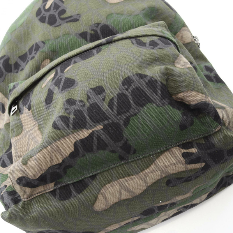 Valentino Rucksack 背包 5Y2B0C62 帆布 綠色迷彩 全新 男式-4