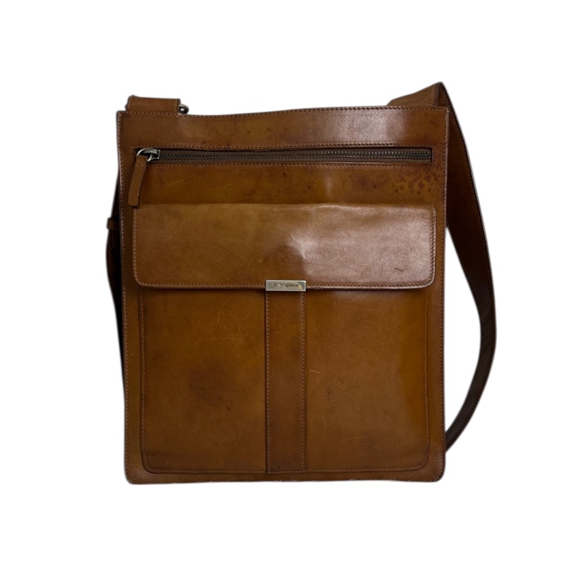 YsL 棕色皮革 斜背包-0