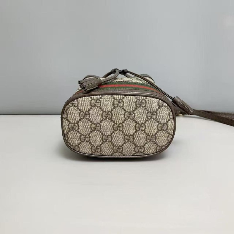 Gucci古馳Ophidia迷你老花水桶包 肩背包 斜背包-6