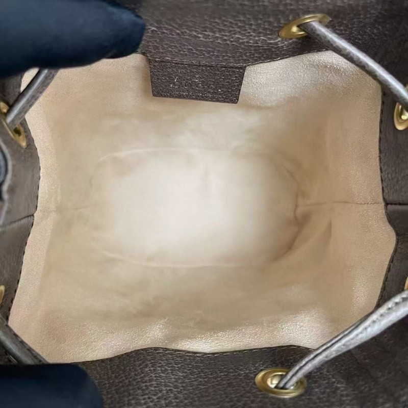 Gucci古馳Ophidia迷你老花水桶包 肩背包 斜背包-8