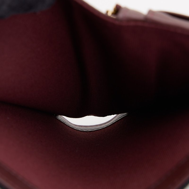 二手Chanel CF護照夾 黑金-16