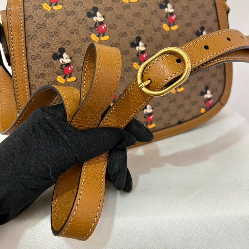 GUCCI米奇PVC聯名馬鞍包-6