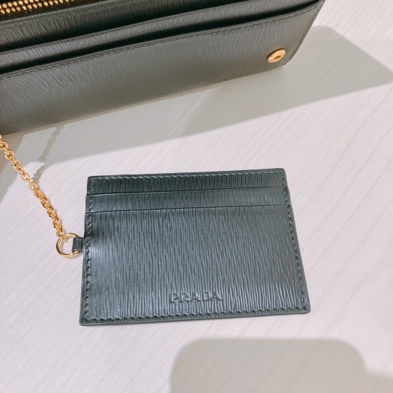 TK1842 PRADA普拉達長銀包金扣LONG WALLET VITELLO BLACK X GHW-15