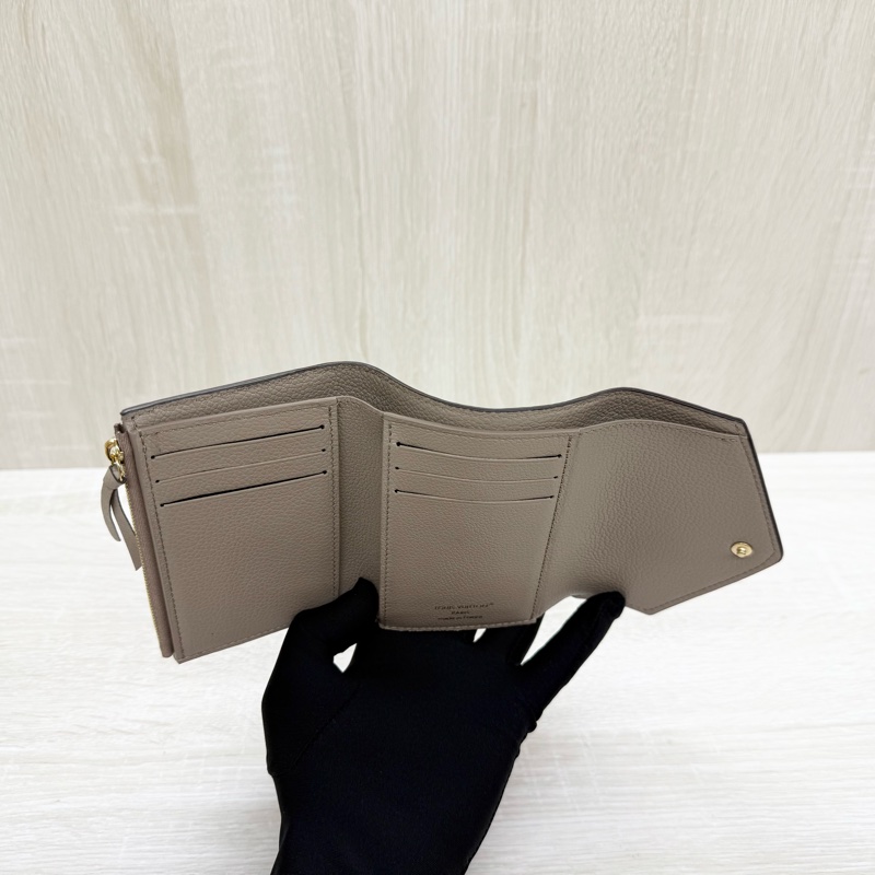 LV斑鳩灰牛皮Victorine三折零錢短夾M81861-5