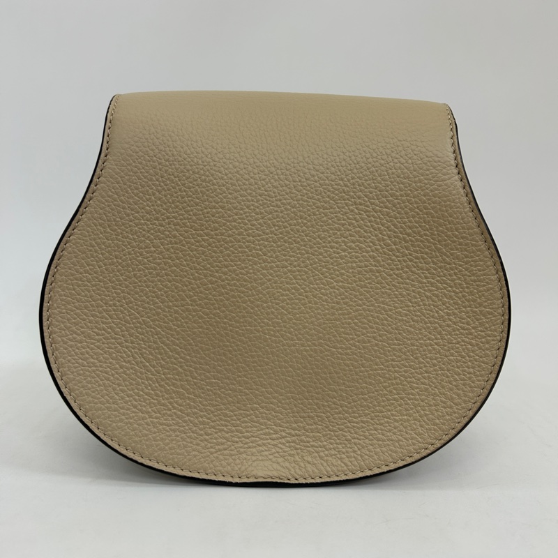 Chloe裸色Small maric saddle斜背包-4