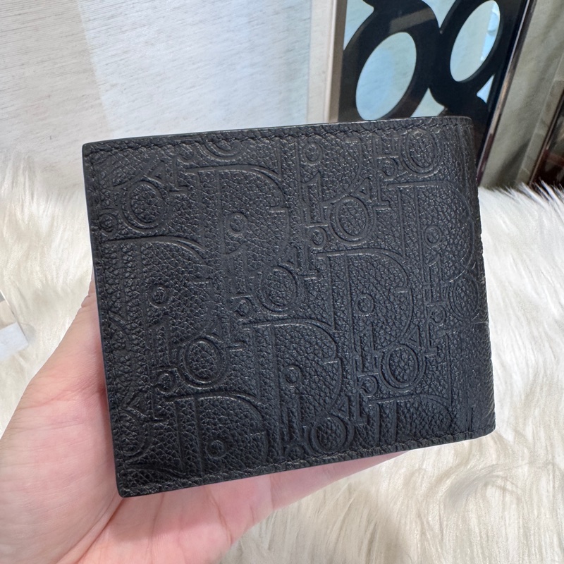 Dior 黑牛皮對開短夾 25年10月出專櫃-1