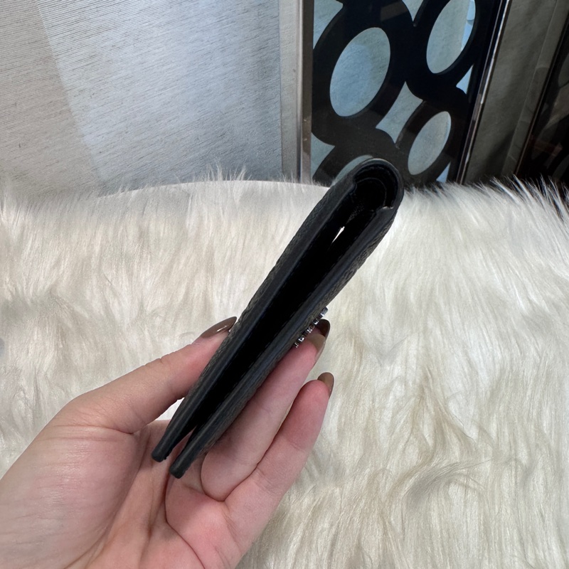 Dior 黑牛皮對開短夾 25年10月出專櫃-3