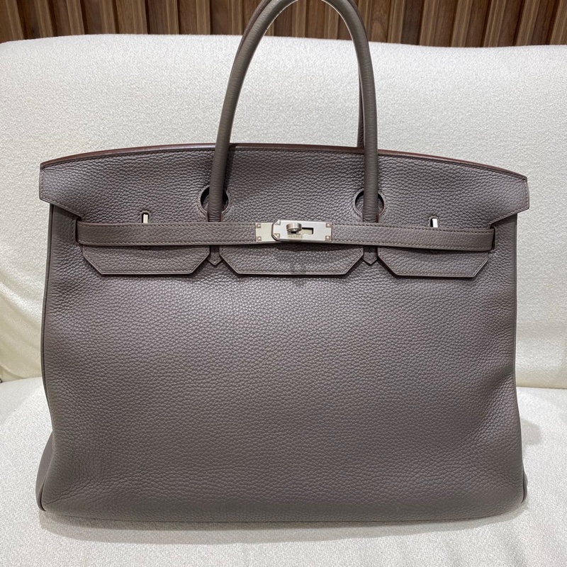 Birkin 40 8F Etain Togo 皮銀扣-0