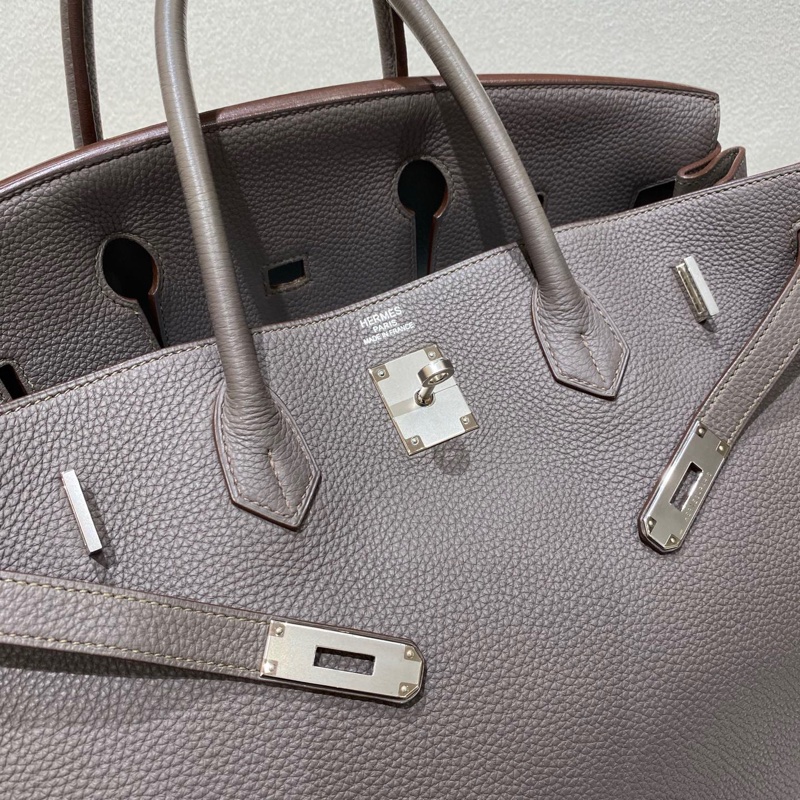 Birkin 40 8F Etain Togo 皮銀扣-6