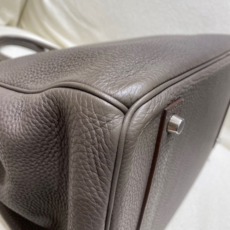 Birkin 40 8F Etain Togo 皮銀扣-13