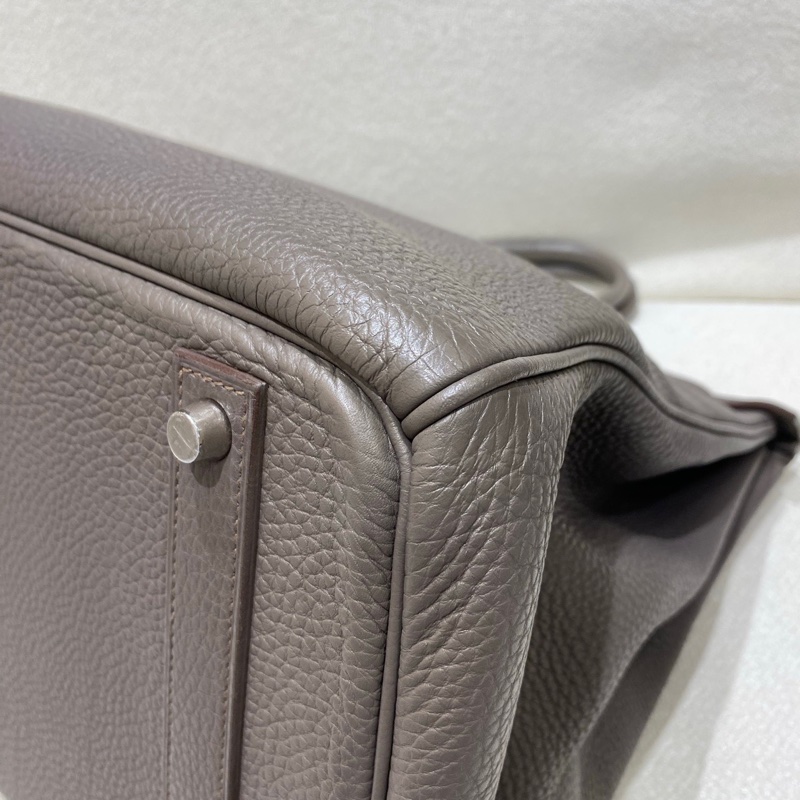 Birkin 40 8F Etain Togo 皮銀扣-14