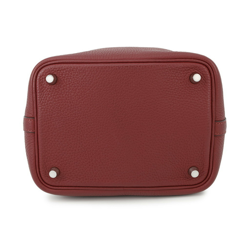 Hermes Hermès Picotin Lock PM 手提包，採用 Rouge Grenat 和 Taurillon Clemence 材質，搭配 X 印章-2