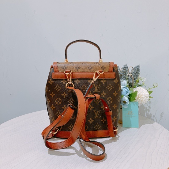 TK1854 LOUIS VUITTON 路易威登老花背包DUPHINE BACKPACK MONOGRAM BROWN X GHW-1