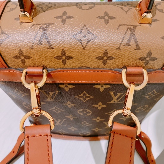 TK1854 LOUIS VUITTON 路易威登老花背包DUPHINE BACKPACK MONOGRAM BROWN X GHW-15