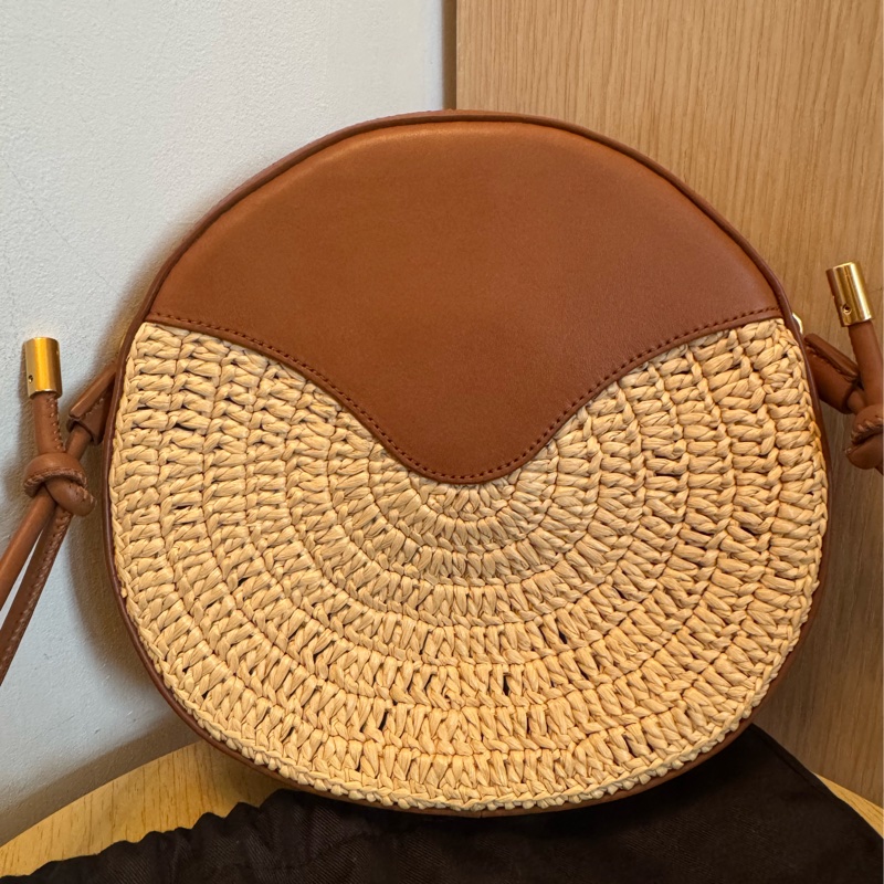 (Full set 全套, unused 未使用品) YSL Saint Laurent Mini Bag Nolita Crossbody Bag 拉菲草皮革斜孭袋-7