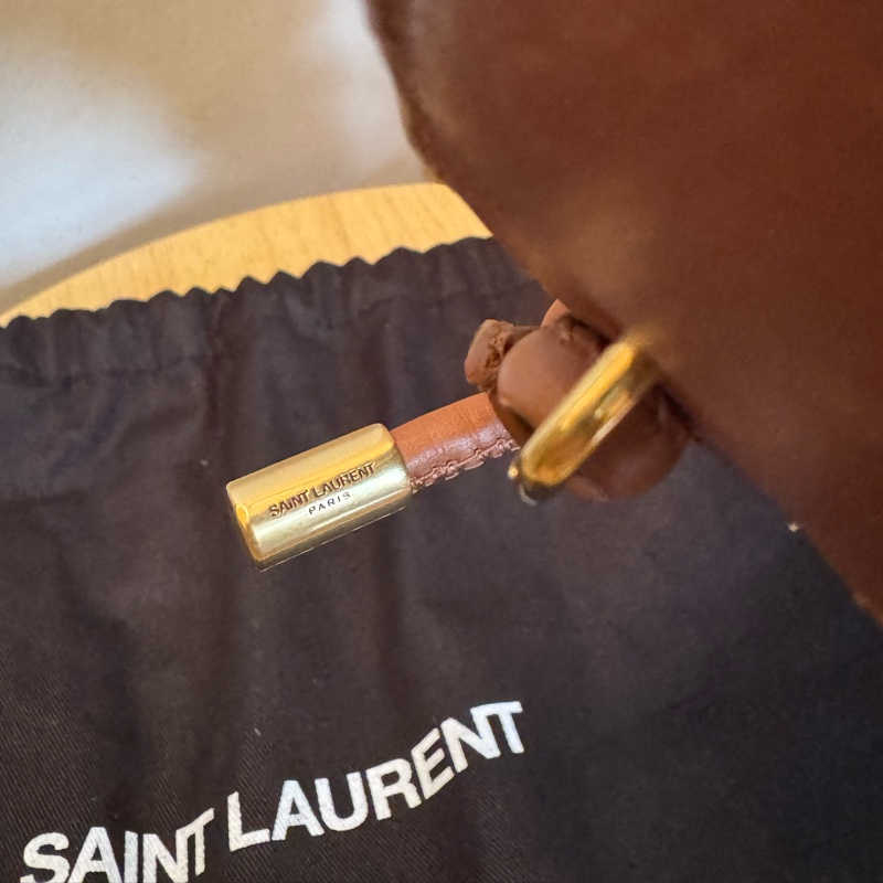 (Full set 全套, unused 未使用品) YSL Saint Laurent Mini Bag Nolita Crossbody Bag 拉菲草皮革斜孭袋-12