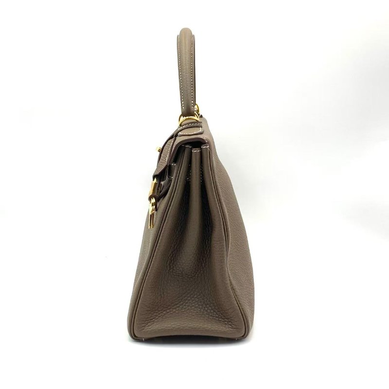 Hermes Kelly 28 II 大象灰金扣Y stamp-1