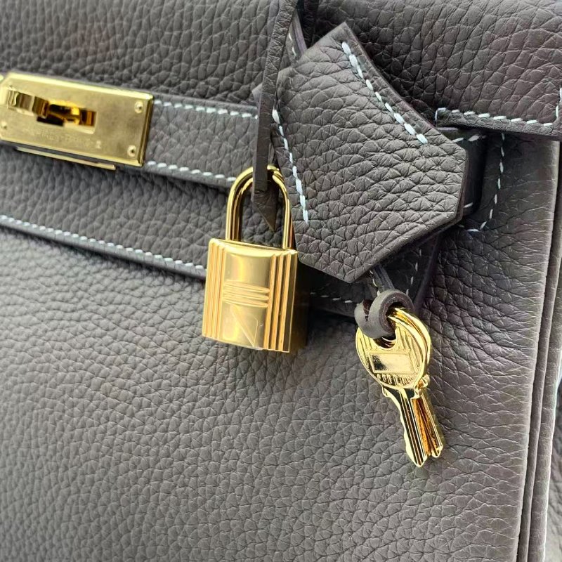 Hermes Kelly 28 II 大象灰金扣Y stamp-3