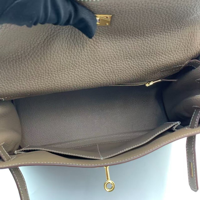 Hermes Kelly 28 II 大象灰金扣Y stamp-6