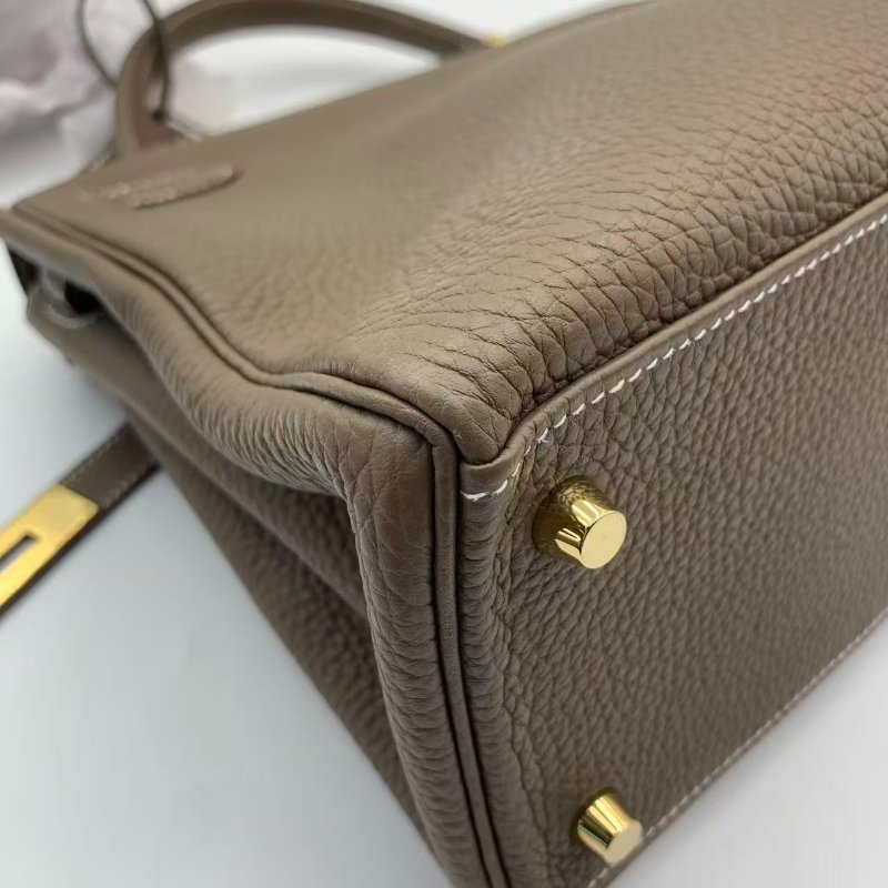 Hermes Kelly 28 II 大象灰金扣Y stamp-9
