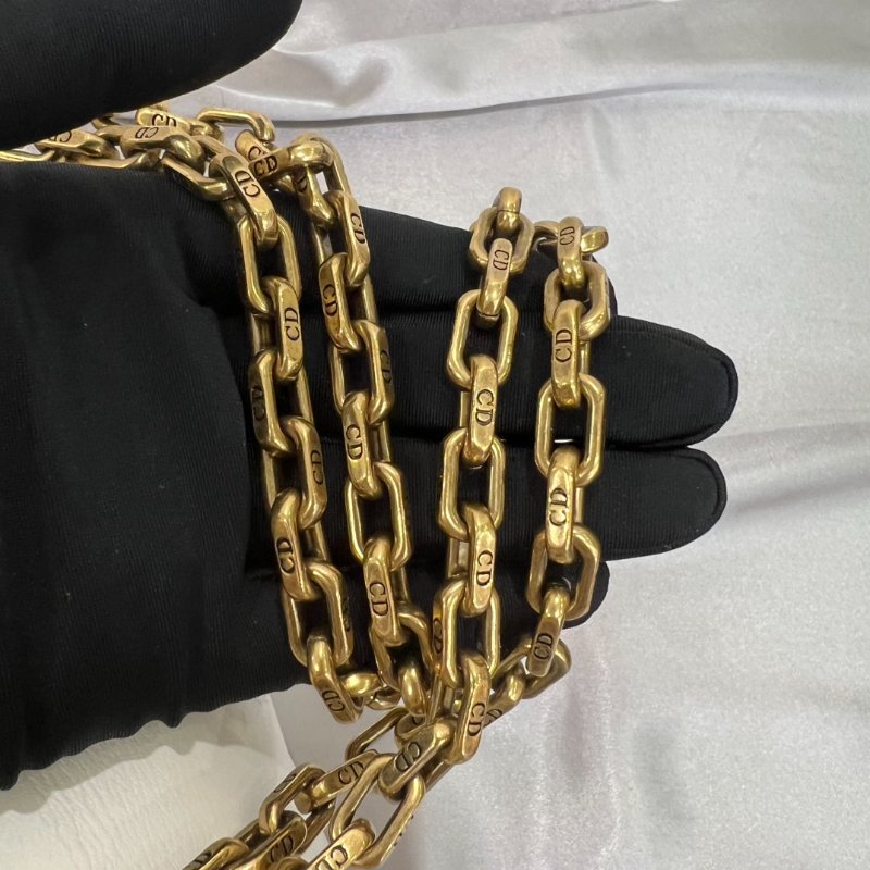 DIOR 白皮革Jadior鍊條包-6