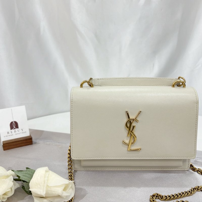 YSL 533026 白金扣SUNSET MINI鏈條包-0