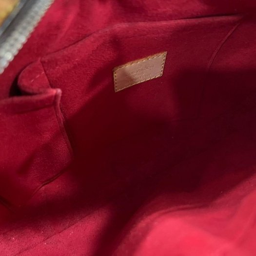 東區正精品㊣LV Croissant M51212 原花字紋金釦拉鍊圓弧手提包肩背包相思豆可頌包 中款 RZ5883-2