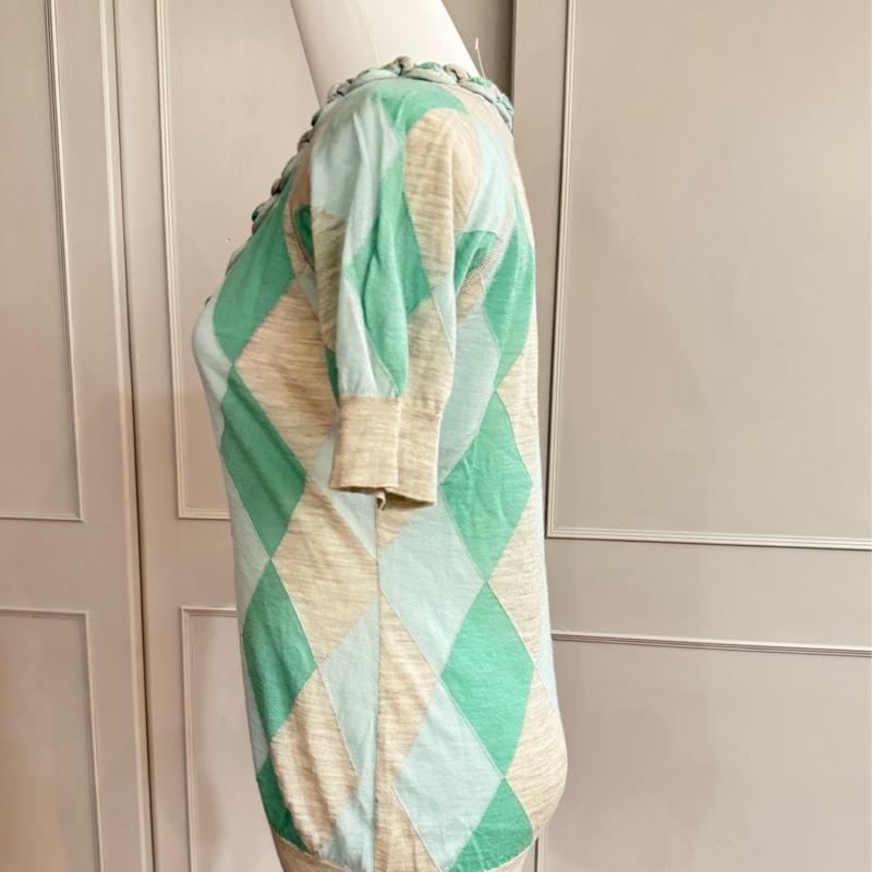 正品LV路易威登薄毛料(70羊毛+30絲)短袖上衣-3