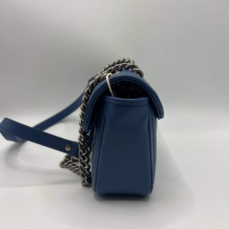 古驰/Gucci Marmont马蒙蓝色单肩斜挎包-1