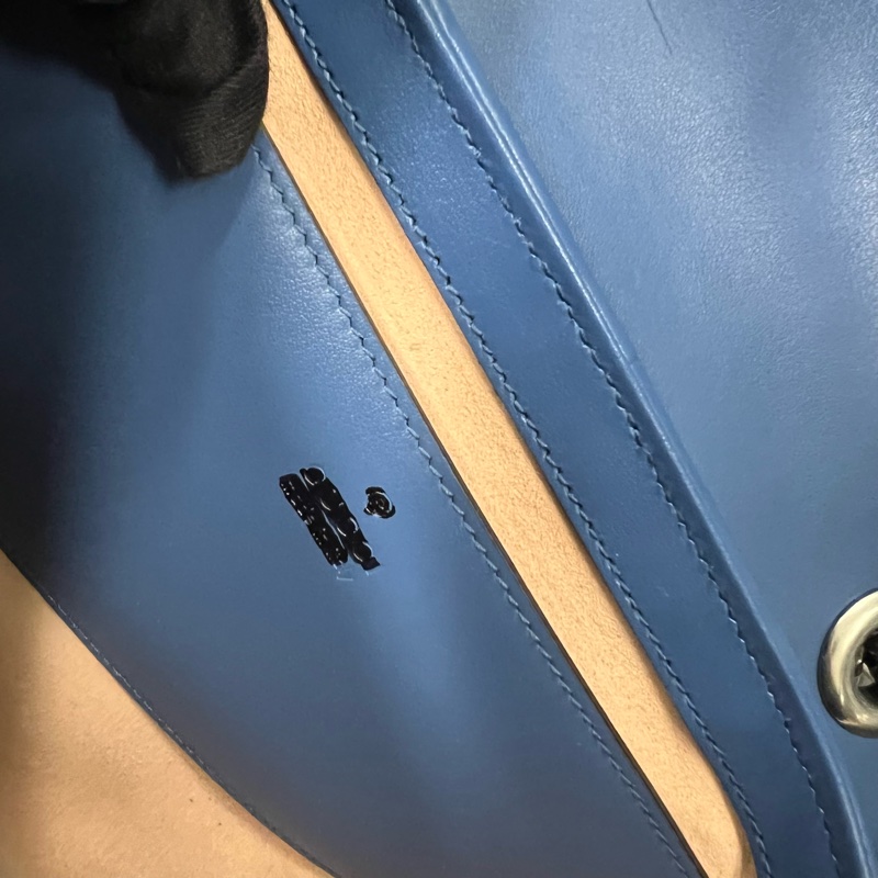 古驰/Gucci Marmont马蒙蓝色单肩斜挎包-6