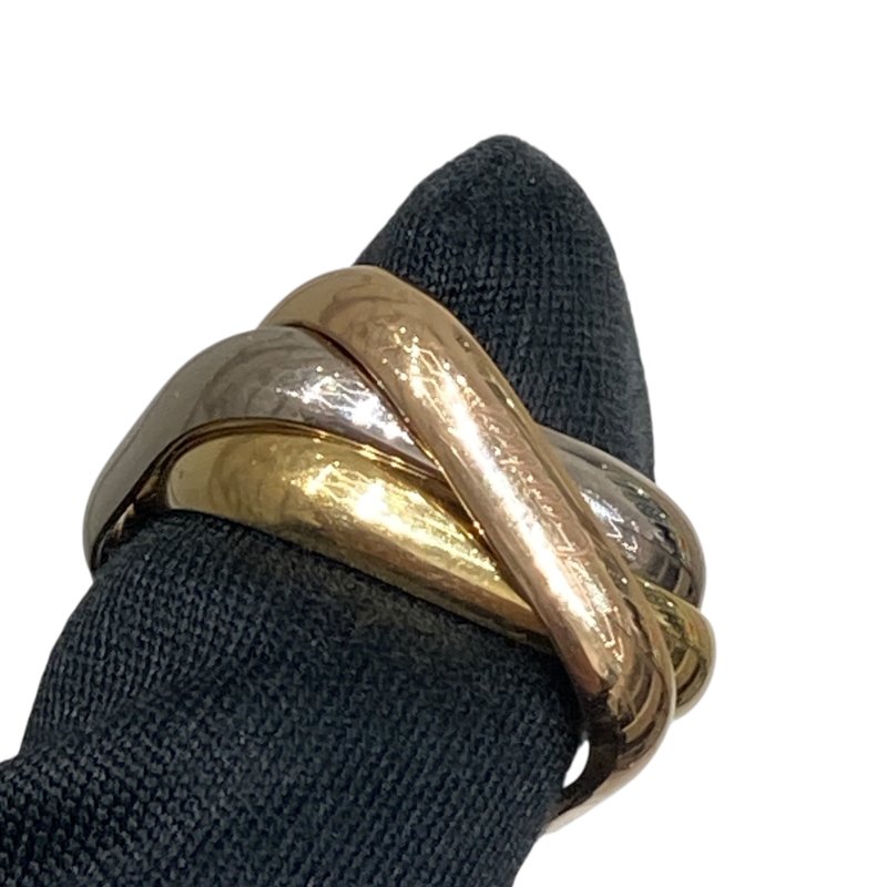 CARTIER 卡地亞 Trinity 枕形 SIZE:47 18K 戒指 YG/WG/PG-2
