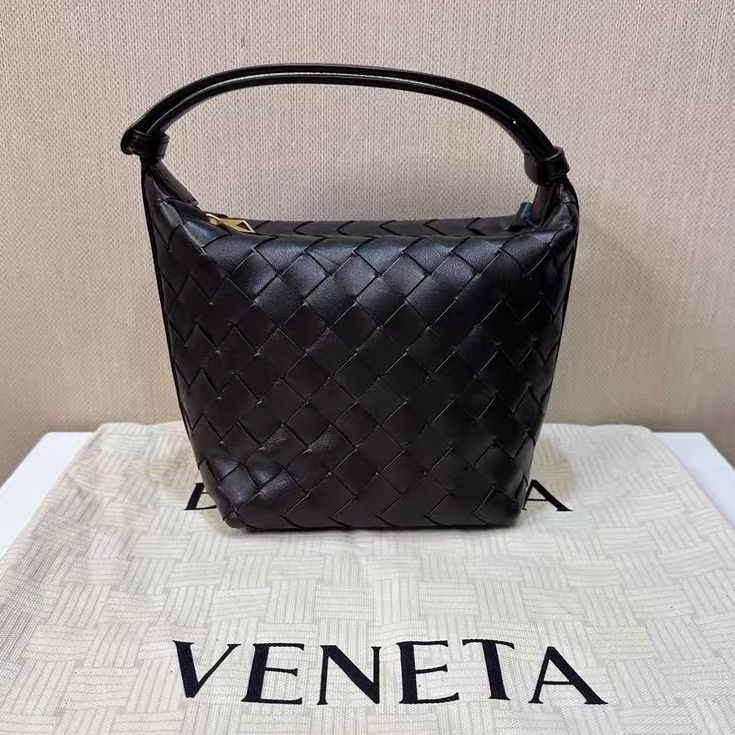 爆款!Bottega Veneta BV 飯盒編織包 Candy Wallace intrecciato 深咖色-0