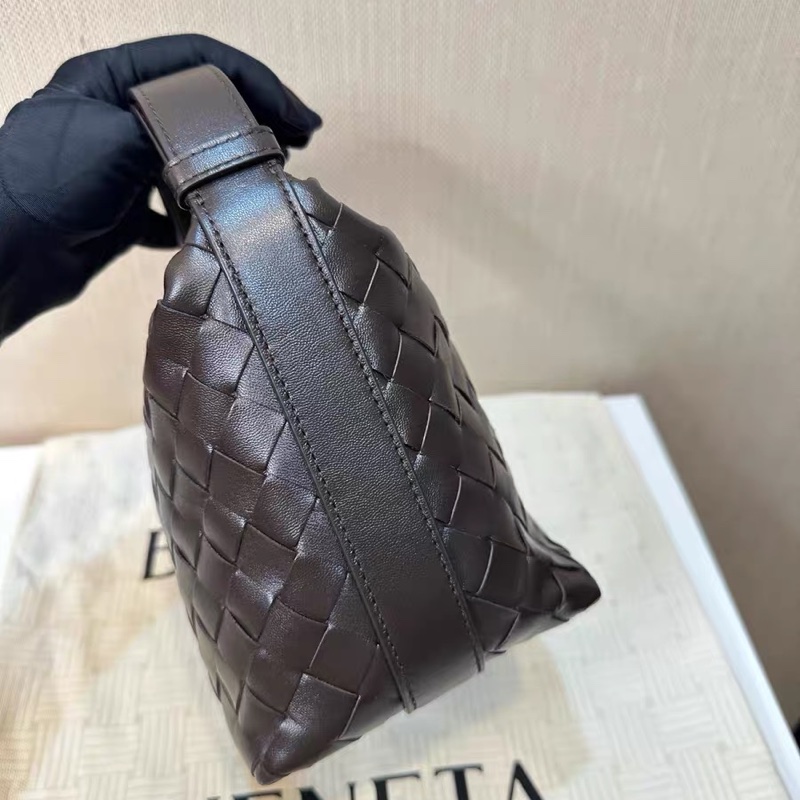 爆款!Bottega Veneta BV 飯盒編織包 Candy Wallace intrecciato 深咖色-3