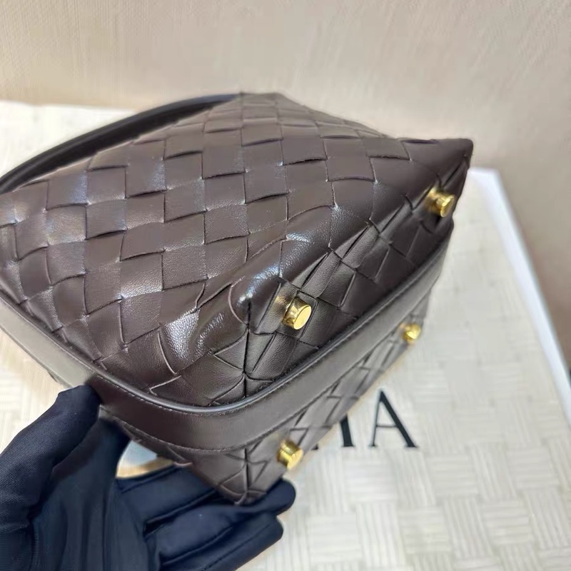 爆款!Bottega Veneta BV 飯盒編織包 Candy Wallace intrecciato 深咖色-6