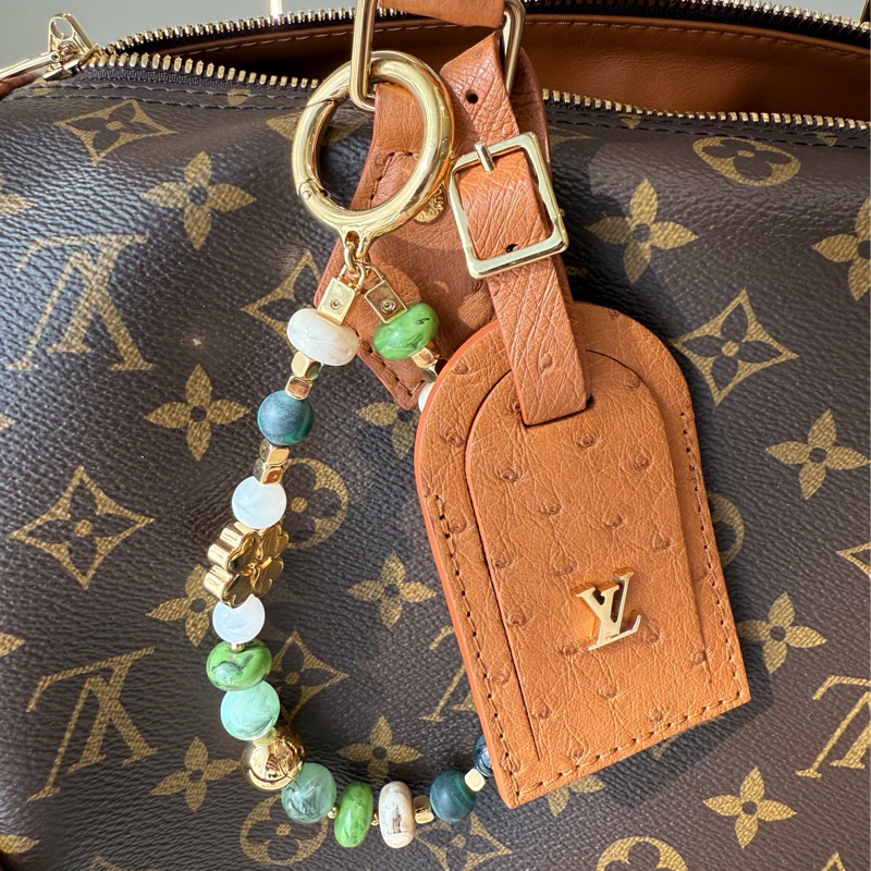 LV 老花鴕鳥皮Speedy Soft 30 Boho-2