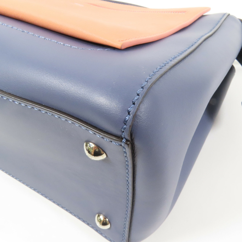 FENDI 牛皮皮革Dotcom銀扣手挽肩背兩用袋-1