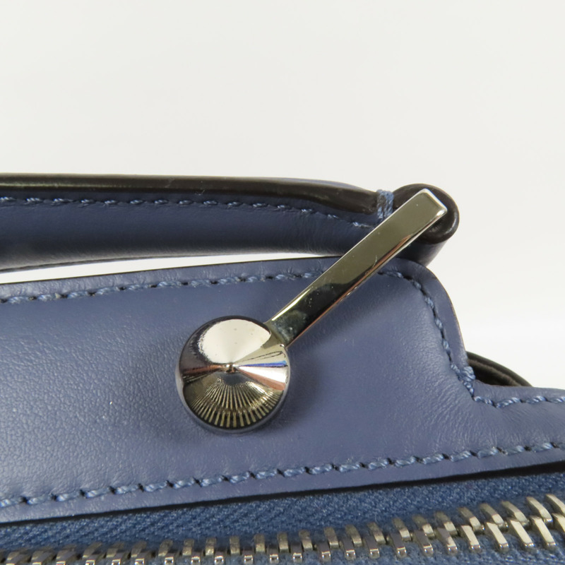 FENDI 牛皮皮革Dotcom銀扣手挽肩背兩用袋-7